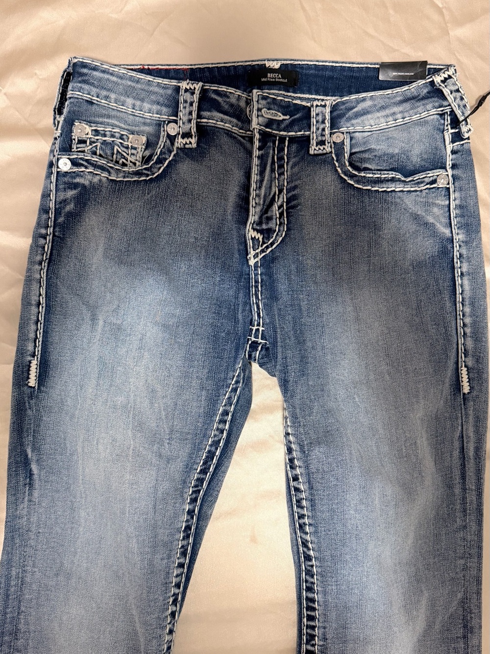 BECCA Women's Faded Blue Skinny Jeans